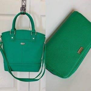 Jewel SET by 31 bags-green purse & matching wallet